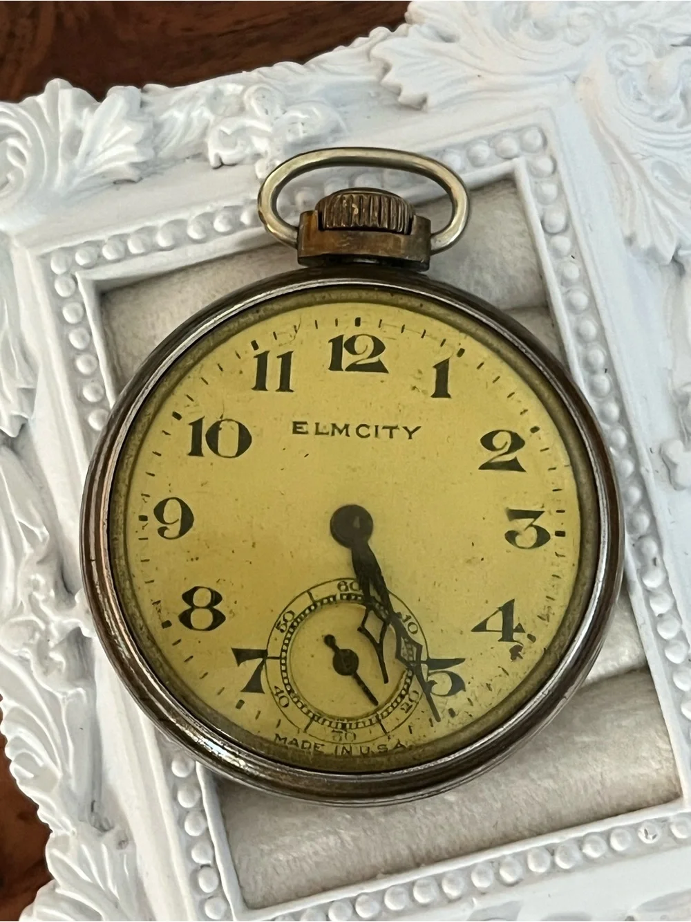 Antique Elm City New Haven Pocket Watch American Runs